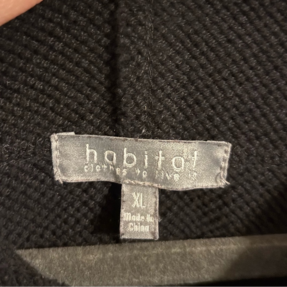Habitat Black Oversized‎ Pullover Sweatshirt XL - Picture 6 of 6